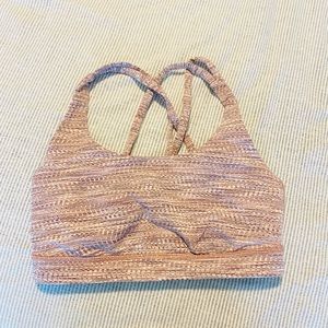 Lululemon Energy Bra Sz 6 pink pattern